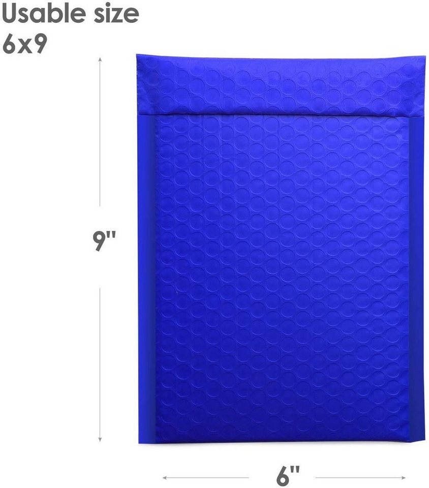 Thumbnail - Switory Versandtasche, A5 Selbstversiegelnde Gepolsterte Umschläge, Poly Bubble Mailer, 15,3 cm x 26,9 cm, 50 Stücke
