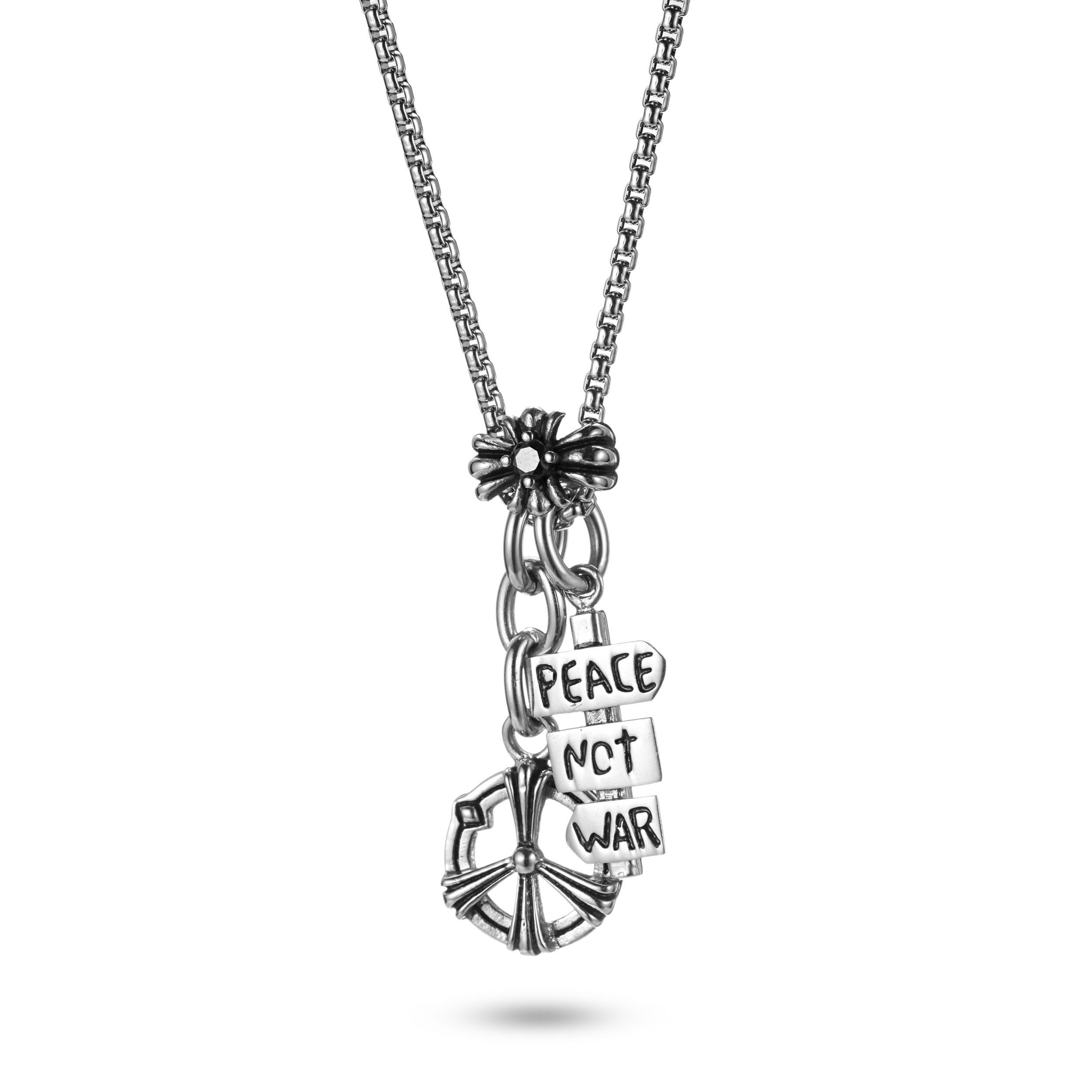Kette mit Anhänger Peace & Sign Anhänger mit Venezia Kette "Urban Rocks"