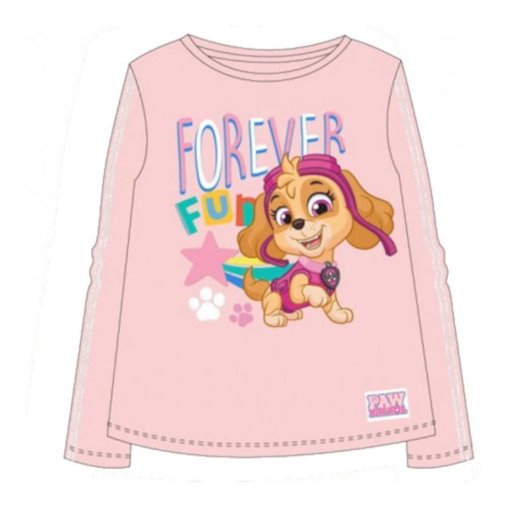 PAW PATROL T-Shirt PAW Patrol Langarm- Shirt für Mädchen, 'Forever Fun', Skye