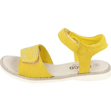 Indigo Mädchen Sommer Freizeit Sandale Glitzersteine 482-312 Yellow Sandale