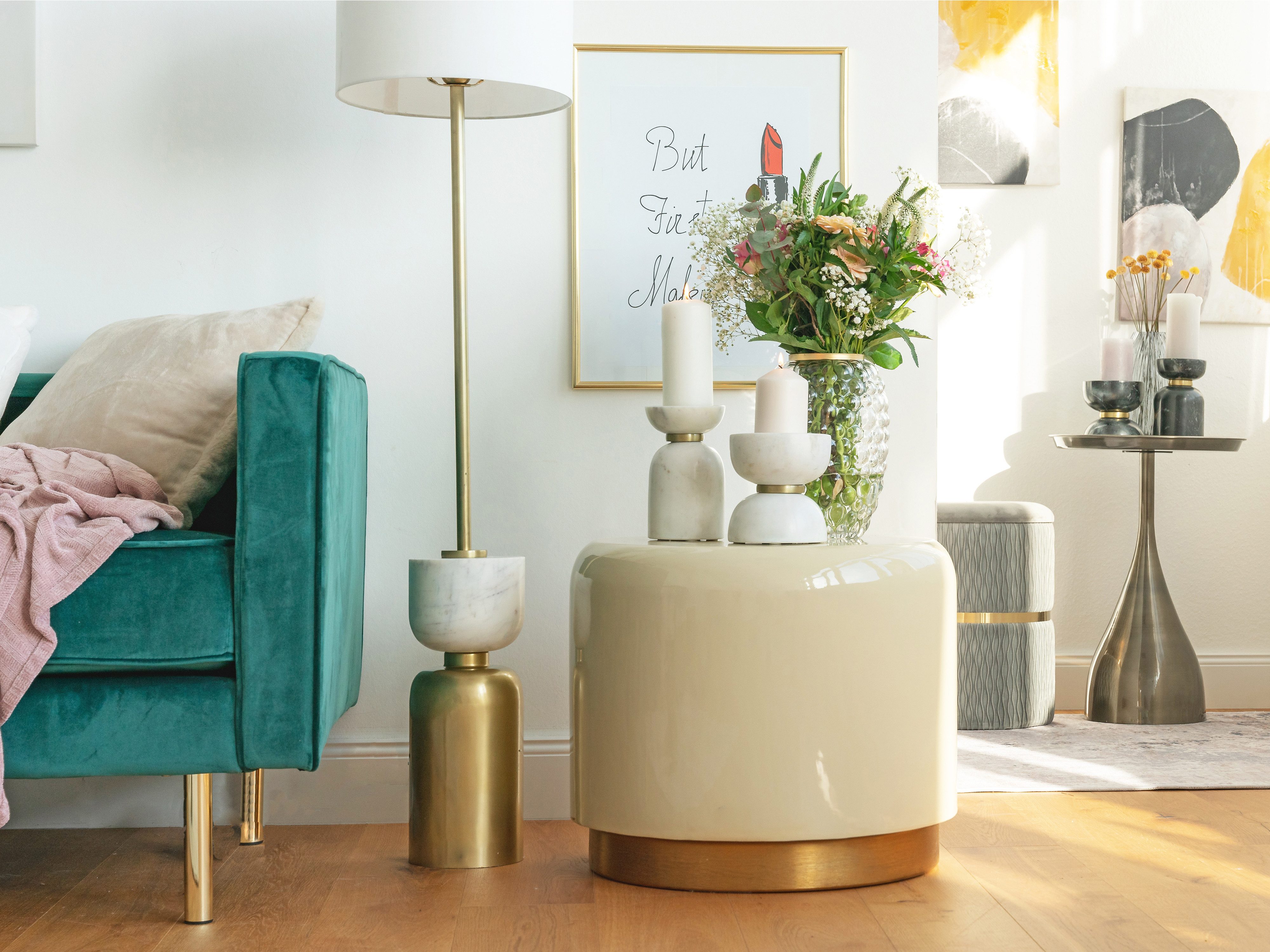Kayoom Beistelltisch Art Deco 250, Abstelltisch aus Metall,funktional und stabil (1-St), Dekorativ, glanzvolle Lackierung, stilvolles Design