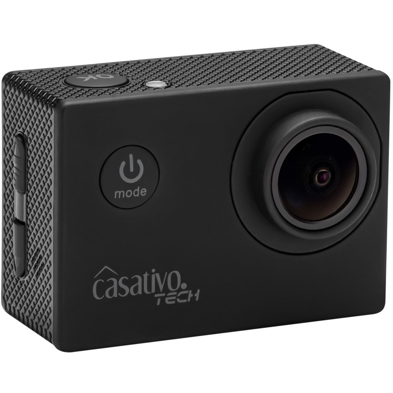 Casativo 4K Action Cam mit Ultra HD LCD Display WLAN 170° Weitwinkelobjektiv Action Cam (WLAN, MicroSD, Micro-USB, Micro-HDMI, 30 m wasserdicht, 2", 50 min Full HD, Webcam-Funktion)