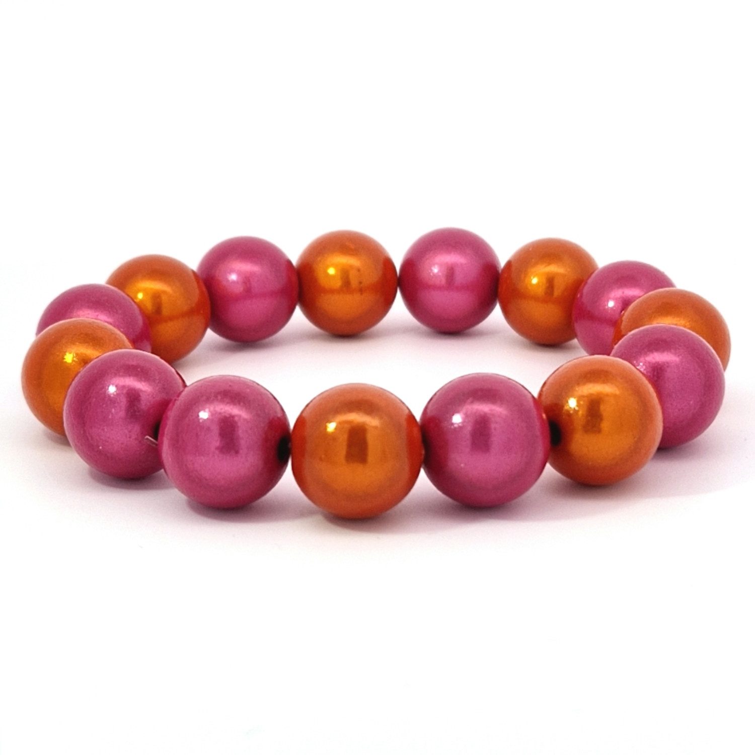 Impala Perlenarmband Armband Wonder aus leuchtenden 3 D Perlen 14mm