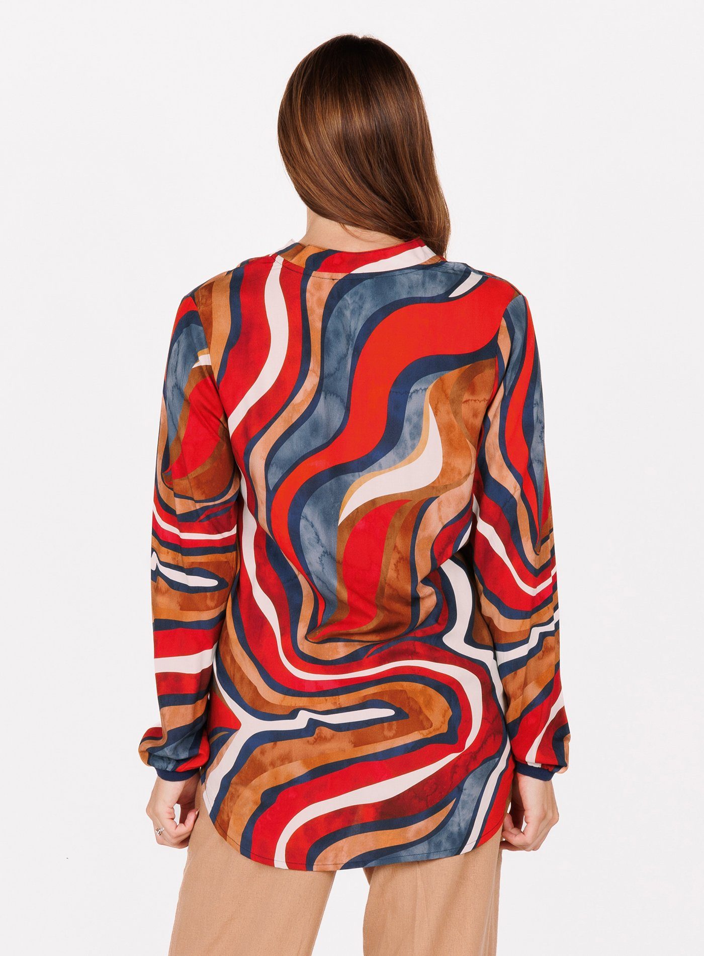 Key Largo Langarmbluse WB KEEN v-neck (1-tlg)