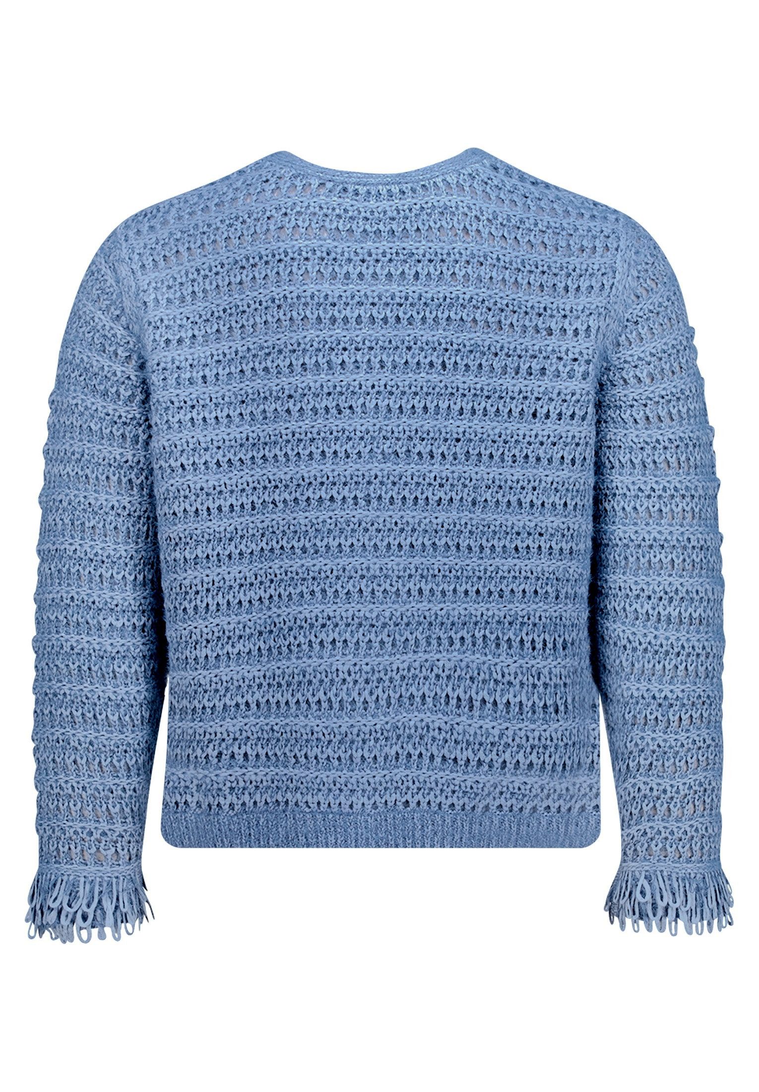 Betty Barclay Strickjacke Damen mit Fransen (1-tlg)