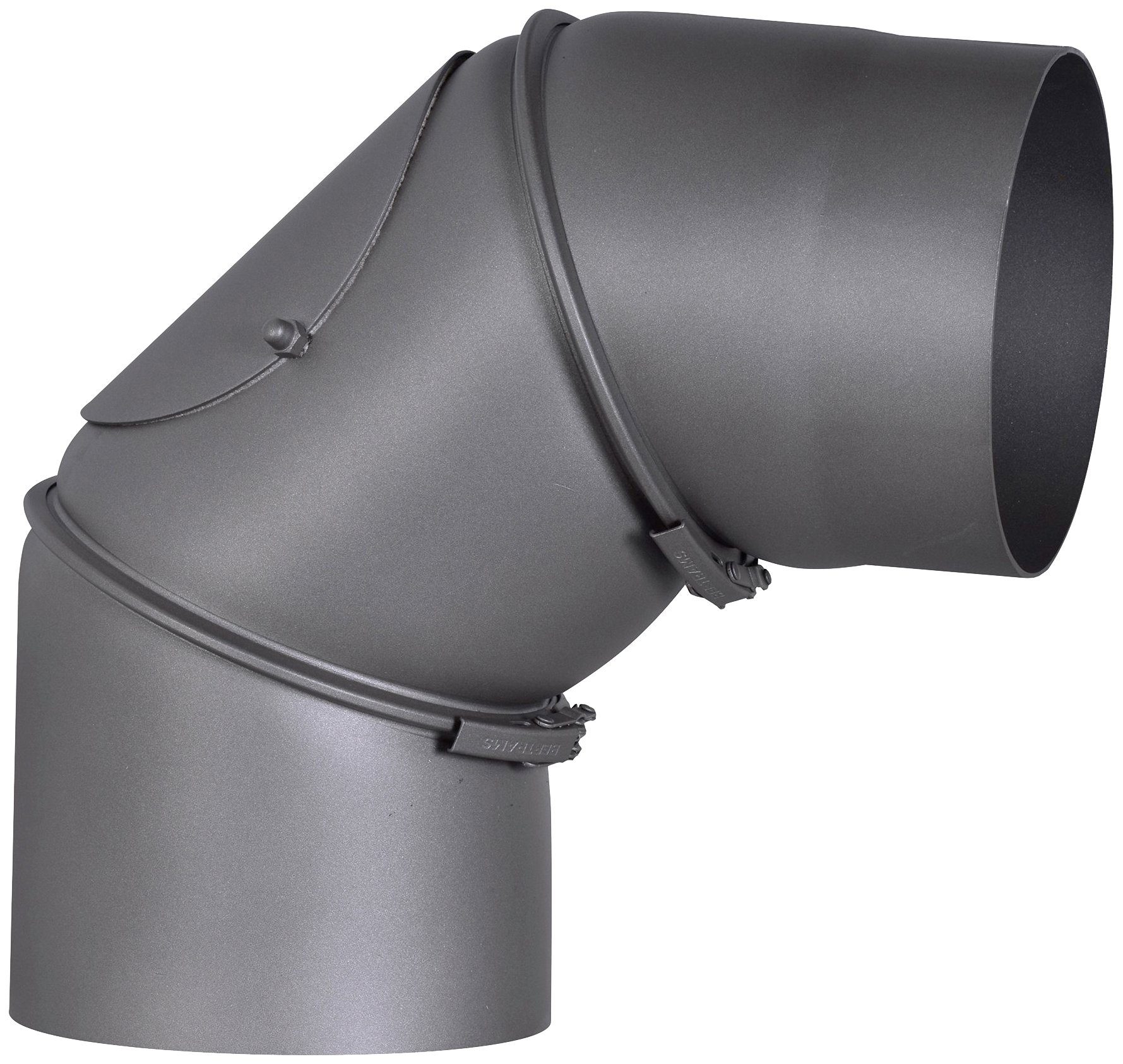 Firefix Ofenrohr, Bogen, 150 mm, 90 °, Stahlblech, mit Tür günstig online kaufen