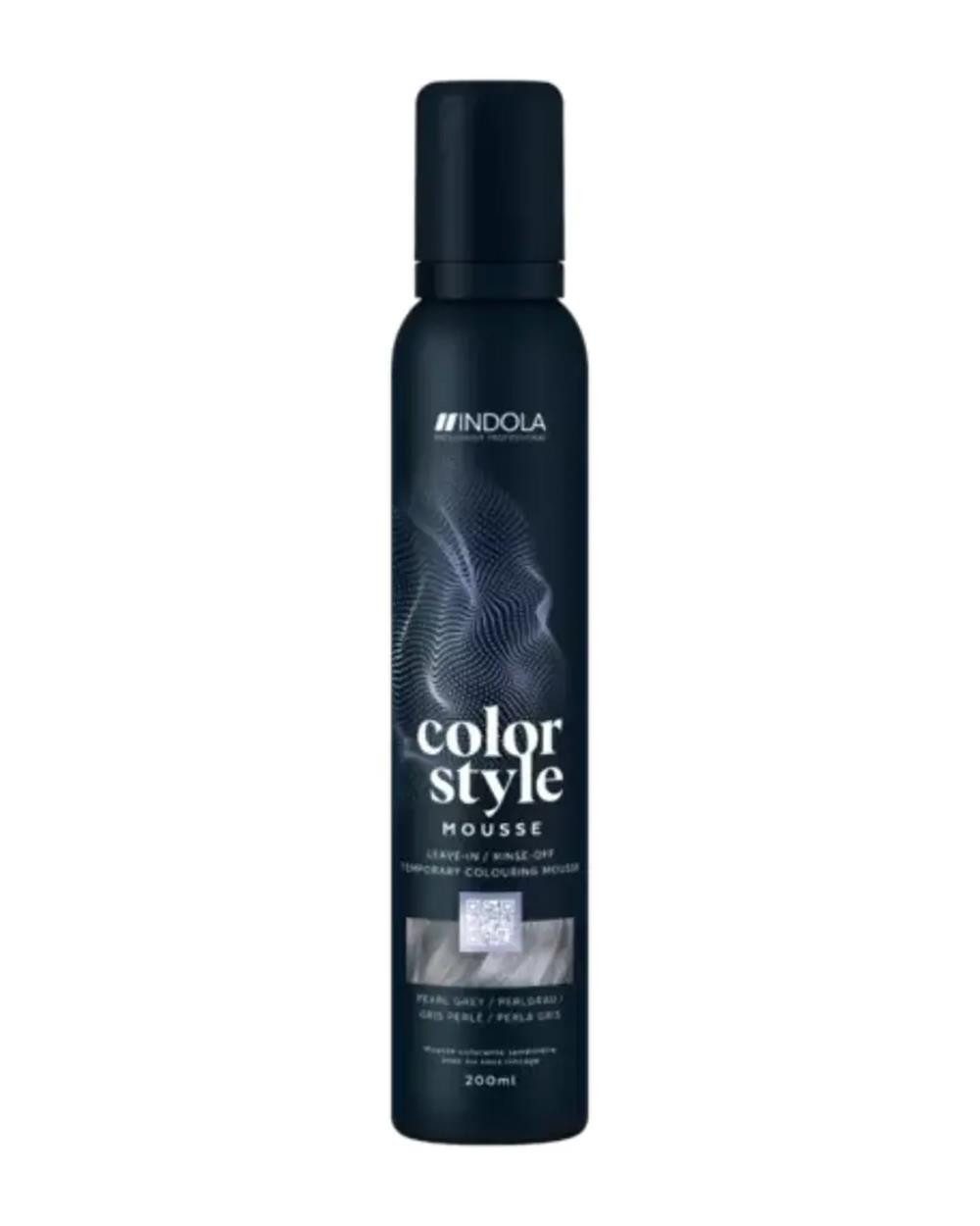 Indola Haarfestiger INDOLA Color Style Mouse Farb-Schaumfestiger Kupfer 200 ml, Packung, das Mousse bietet Glanz, Pflege und flexible Farbveränderung