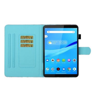 Wigento Tablet-Hülle Für Lenovo Tab M10 Plus 10.3 Zoll X606F Motiv 82 Tablet Tasche Kunst Leder Hülle Etuis
