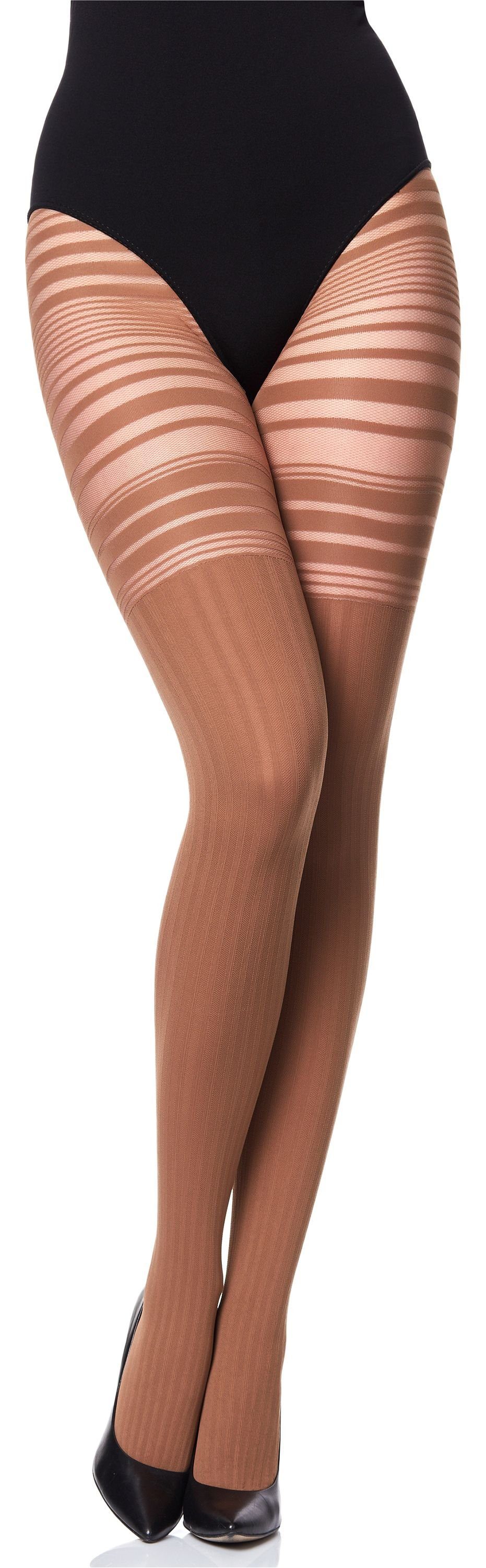 Merry Style Strumpfhose Damen Strumpfhose MS 252 40 DEN (1 St) Cappucino