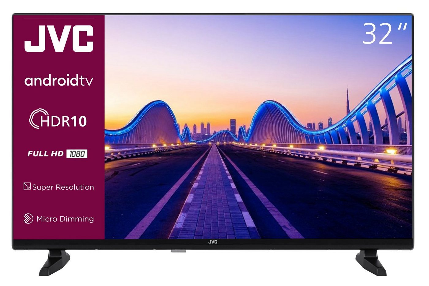 JVC LT-32VAF3355 LCD-LED Fernseher (80 cm/32 Zoll, Full HD, Android TV, Smart TV, HDR, Triple-Tuner, Bluetooth, Google Play Store, 32 Zoll TV) schwarz ! RABATT: 27.14% JVC LT-32VAF3355 LCD-LED Fernseher (80 cm/32 Zoll, Full HD, Android TV, Smart TV, HDR, Triple-Tuner, Bluetooth, Google Play Store, 32 Zoll TV) schwarz ! RABATT: 27.14%