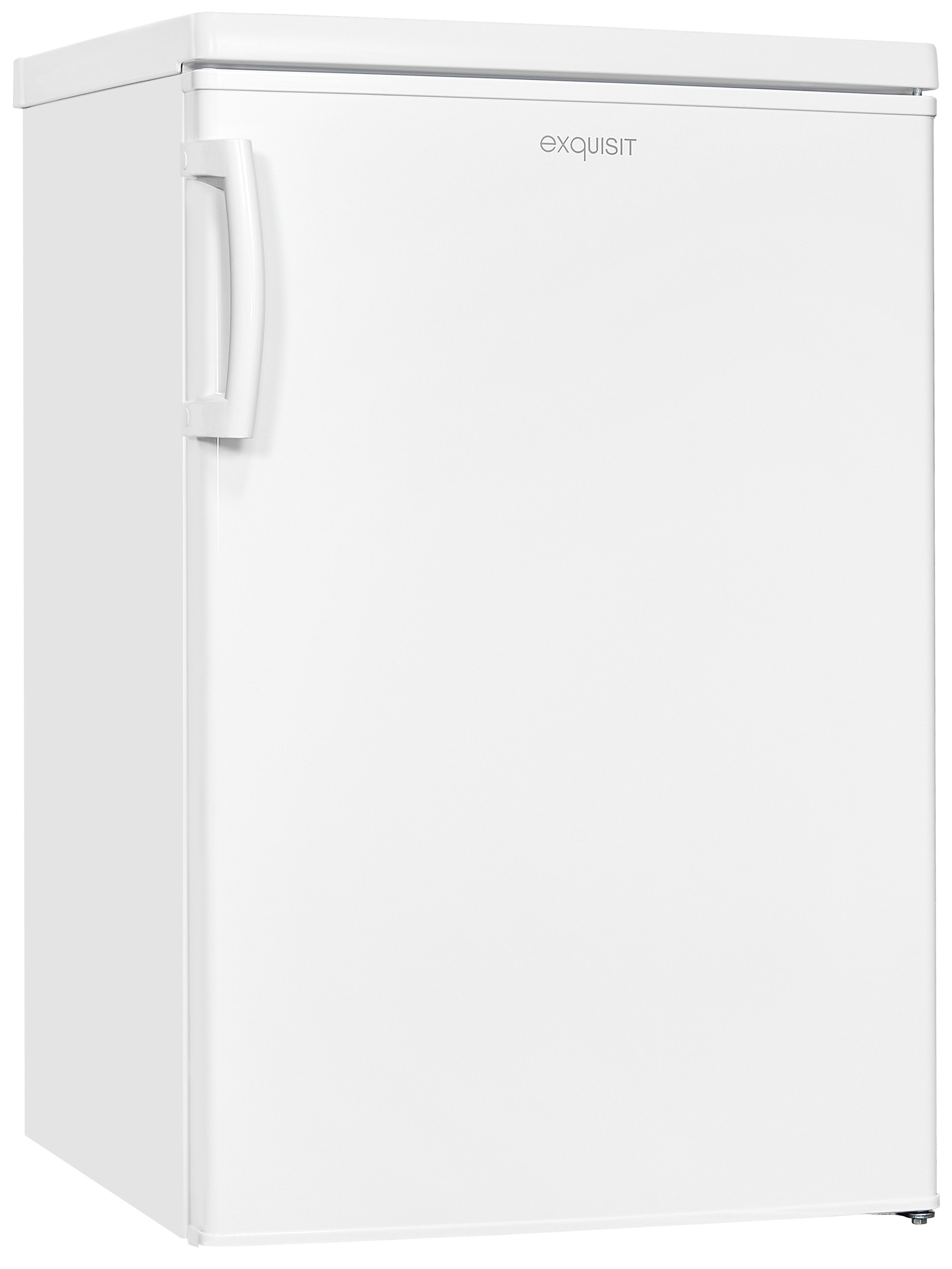 exquisit Kühlschrank KS16-4-HE-040D weiss, 85 cm hoch, 55 cm breit, 109 Liter Nutzinhalt, stufenlose Temperaturregelung, 4 Sterne