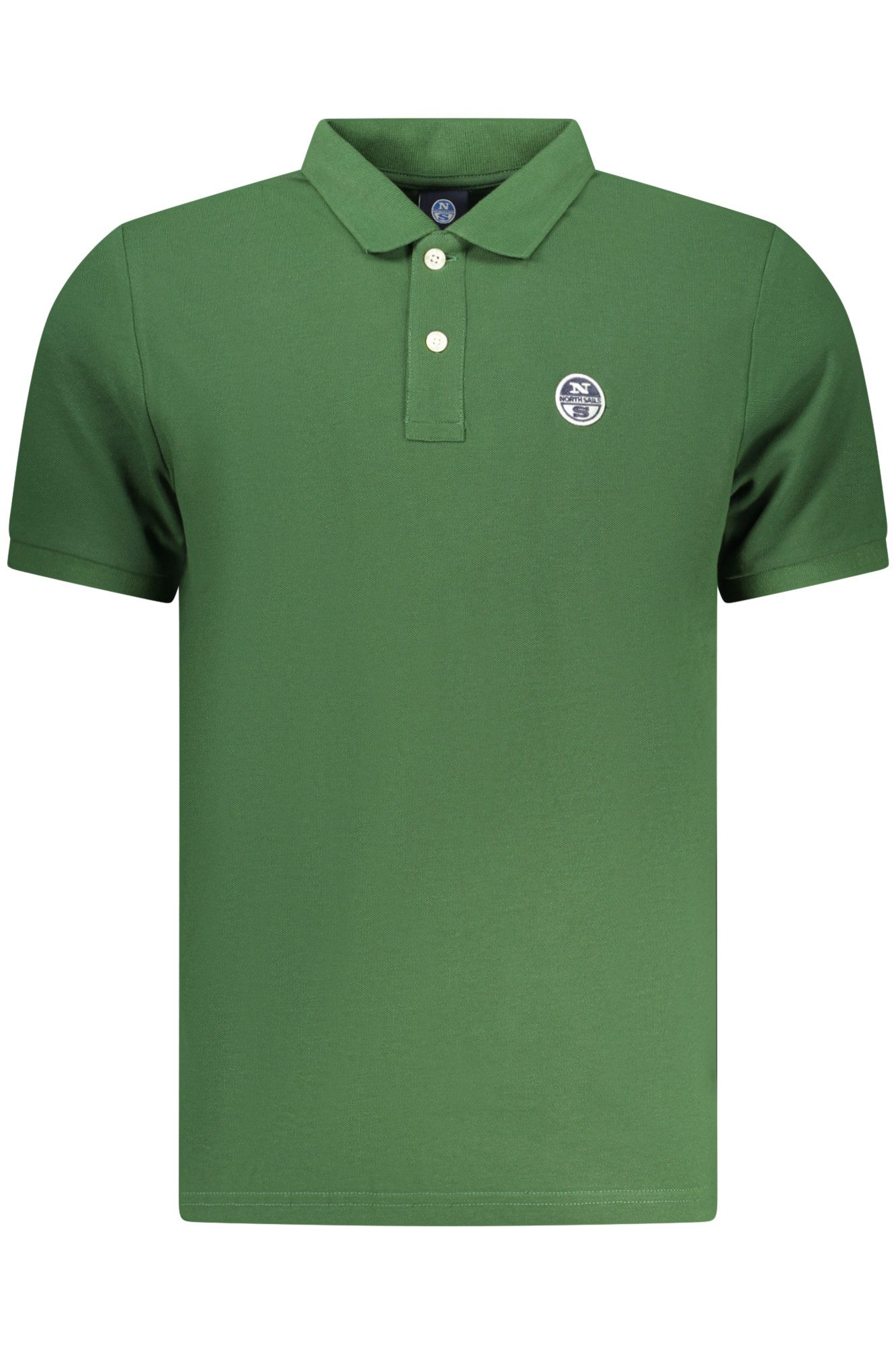 North Sails Poloshirt Grünes Herren-Poloshirt mit Applikation und