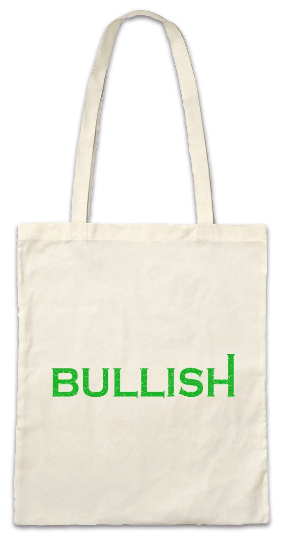 Beuteltasche Bullish Stofftasche Bullisch Bärisch Investment Banker Day Trader