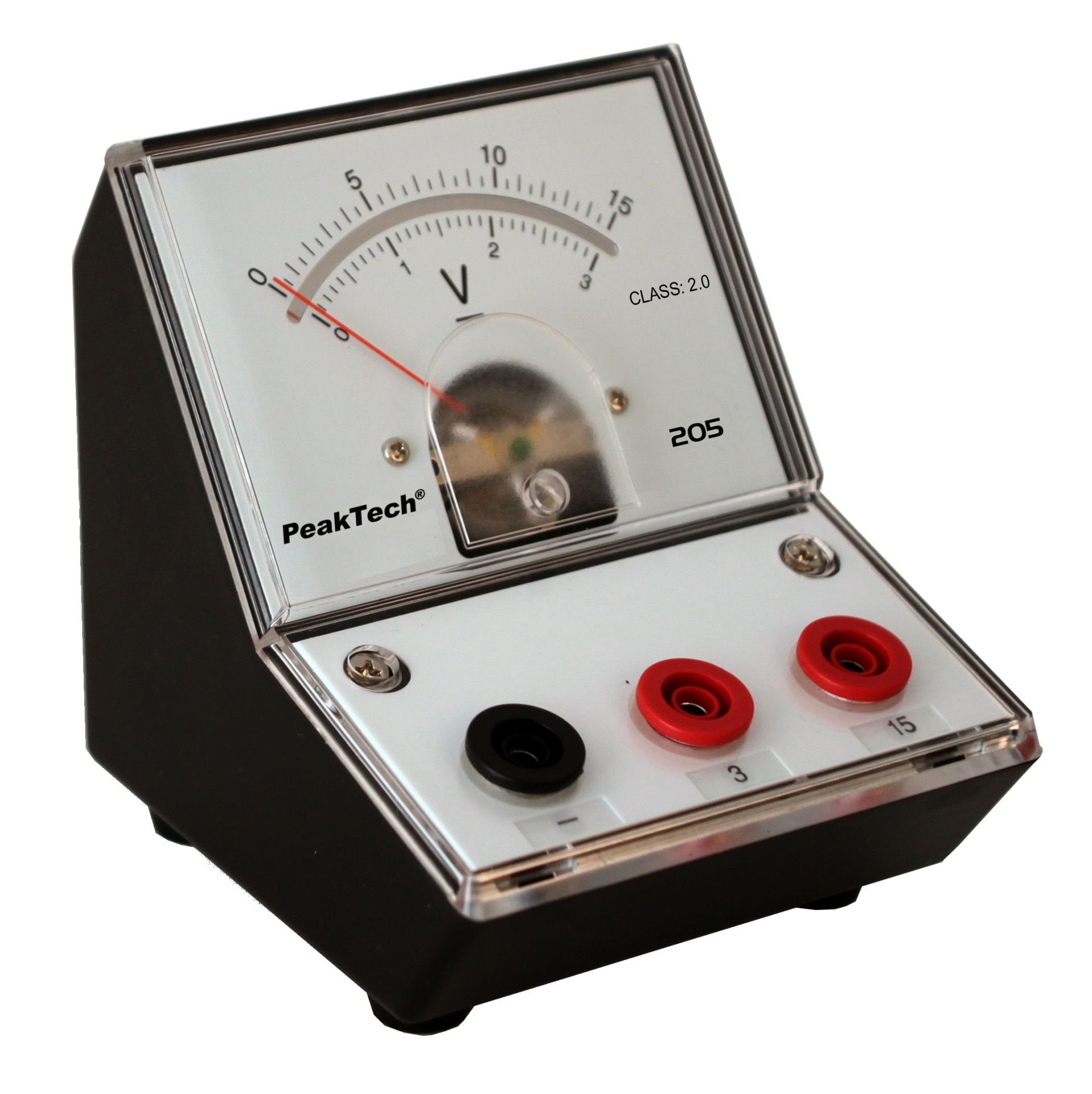 PeakTech Spannungsprüfer PeakTech P 205-05: Analog-Voltmeter 0 - 3 V - 15 (ED-205 3-15V), (1 St)