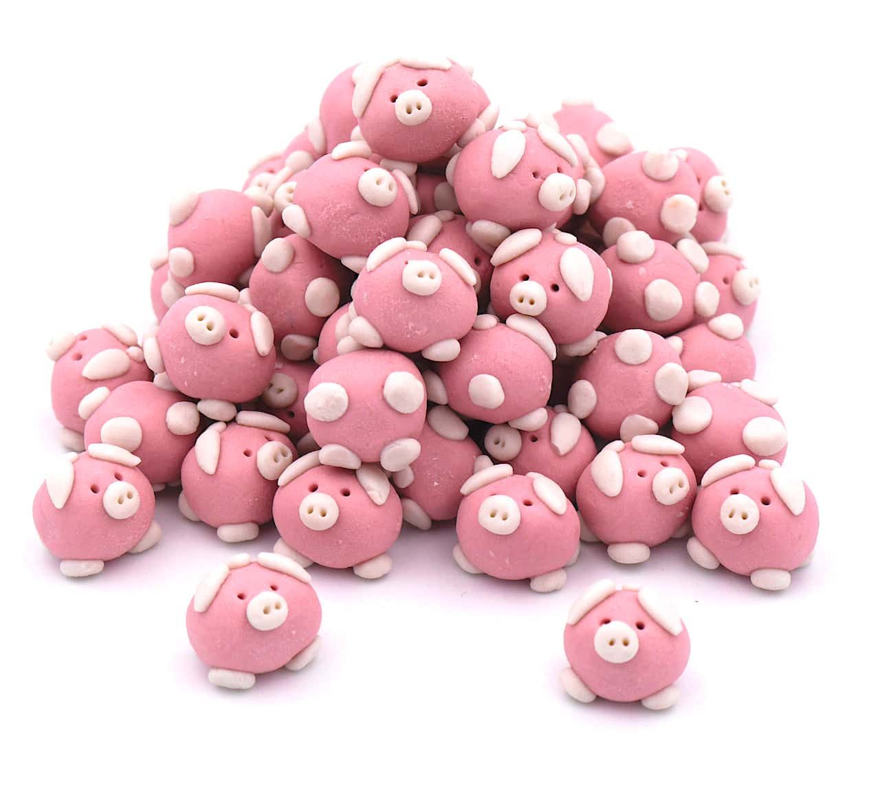 ROMBOL Denkspiele Spiel ERSATZFIGUREN - Ferkelspiel Schweinchen, Würfelspiel, Holzspiel von ROMBOL Denkspiele