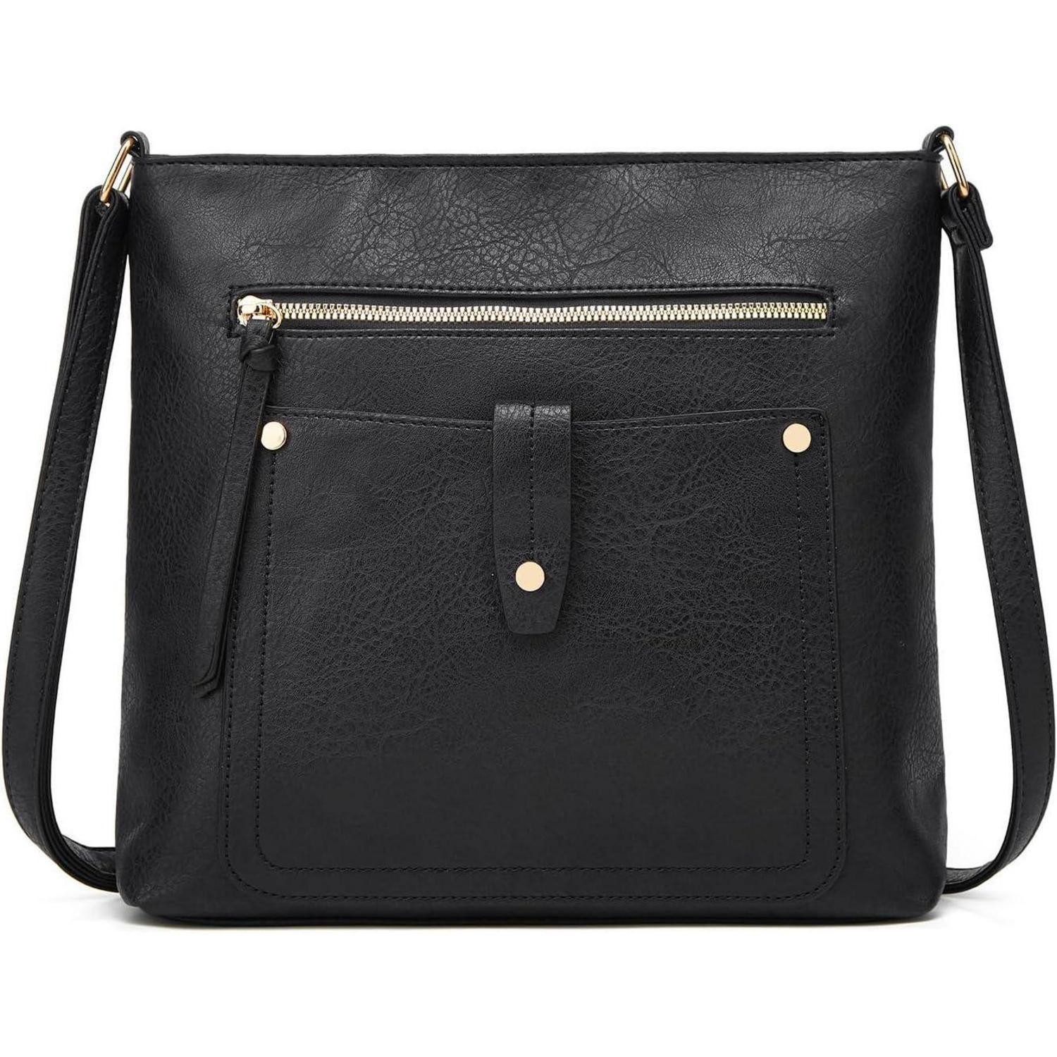 Umhängetasche Damen Crossbody Umhängetasche aus PU-Leder mit verstellbarem Riemen