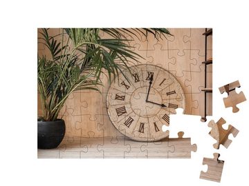 puzzleYOU Puzzle Große Uhr im französischen Provinzstil, 48 Puzzleteile, puzzleYOU-Kollektionen Uhren