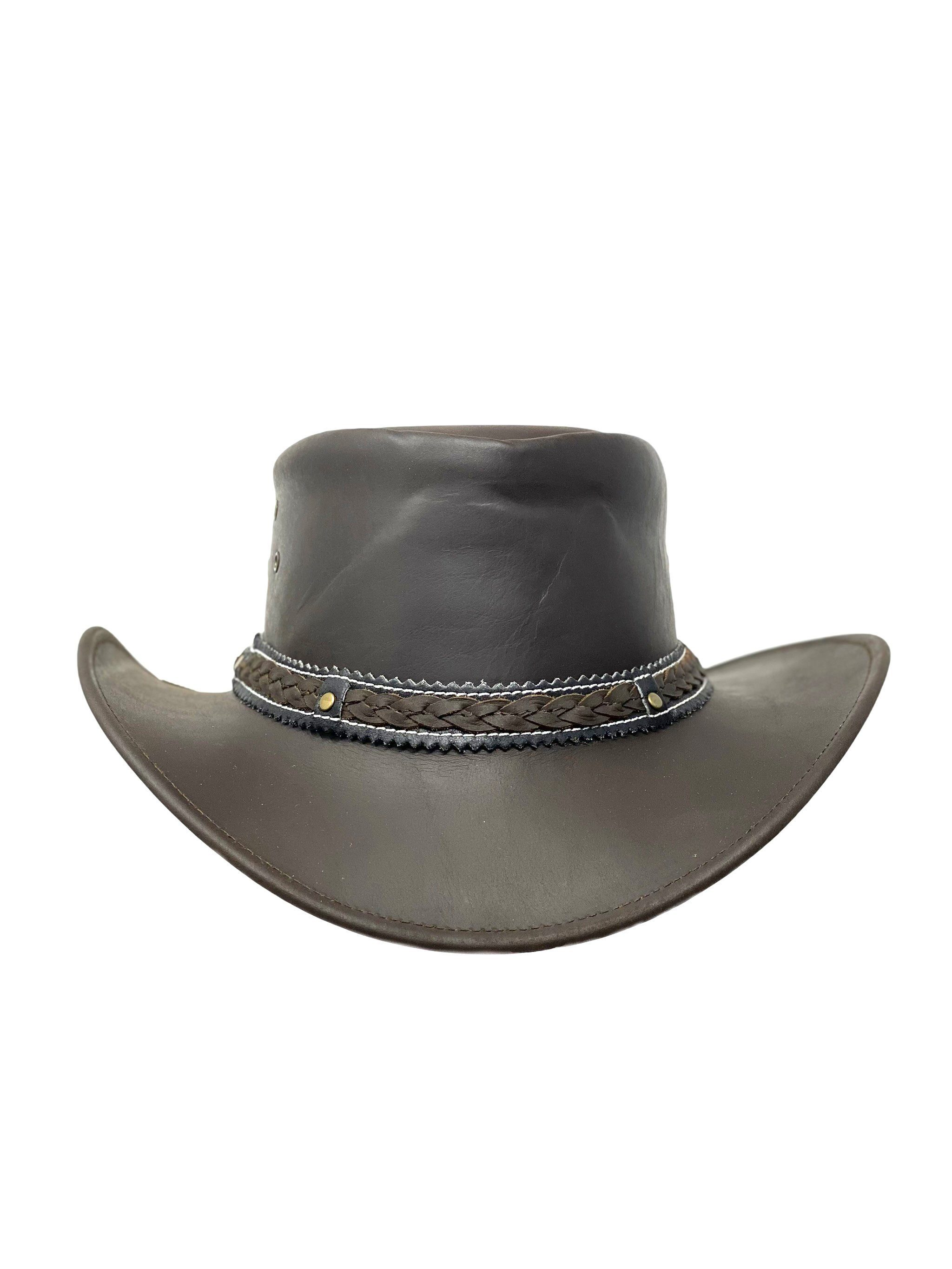 Cowboy Black Sonnenschutz Unisex Western Albsales Hut Band Cowboyhut Leder Reiten Lederhut