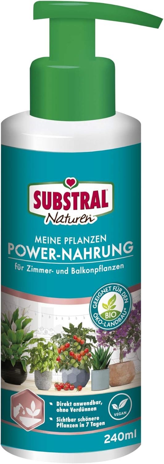 Pflanzenstärkungsmittel Substral Naturen Meine Pflanzen Power Nahrung Flüssigdünger 240ml