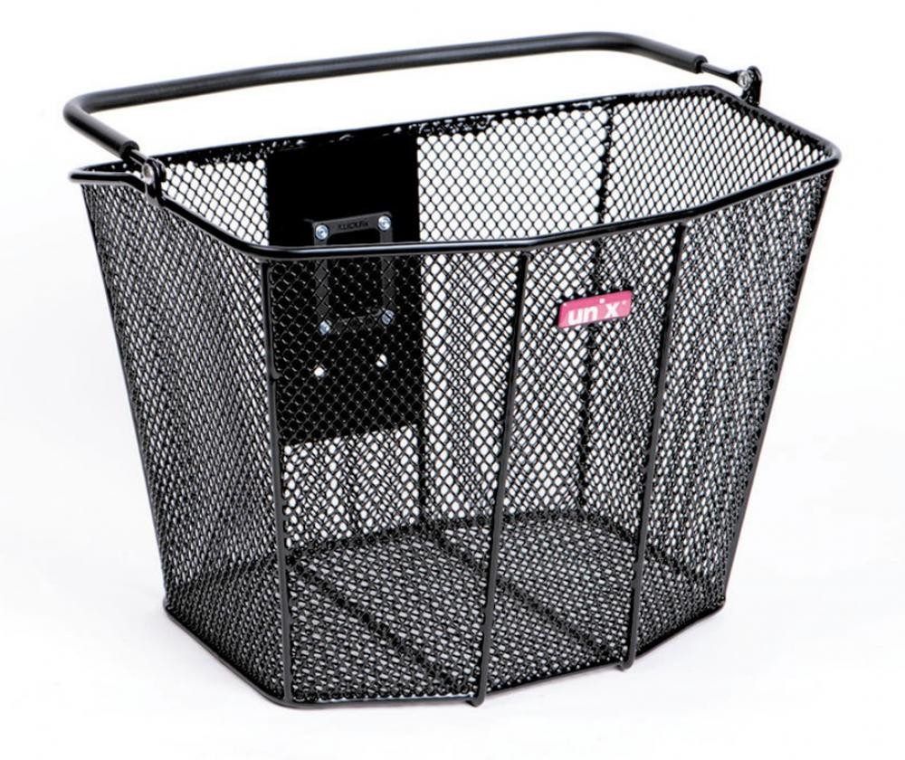 Unix Fahrradkorb Unix Lenkerkorb Vicario 34x27x25cm, schwarz, engmaschig
