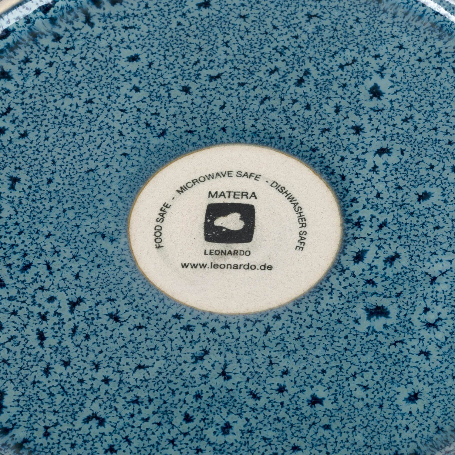 LEONARDO Speiseteller Ø blau St), 27 Keramik, (6 Matera, cm