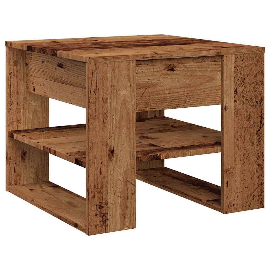 vidaXL Couchtisch Couchtisch Altholz-Optik 55,5x55x45 cm günstig online kaufen