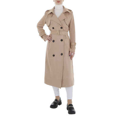Ital-Design Trenchcoat Damen Elegant (86099059) Trenchcoat in Hellbraun
