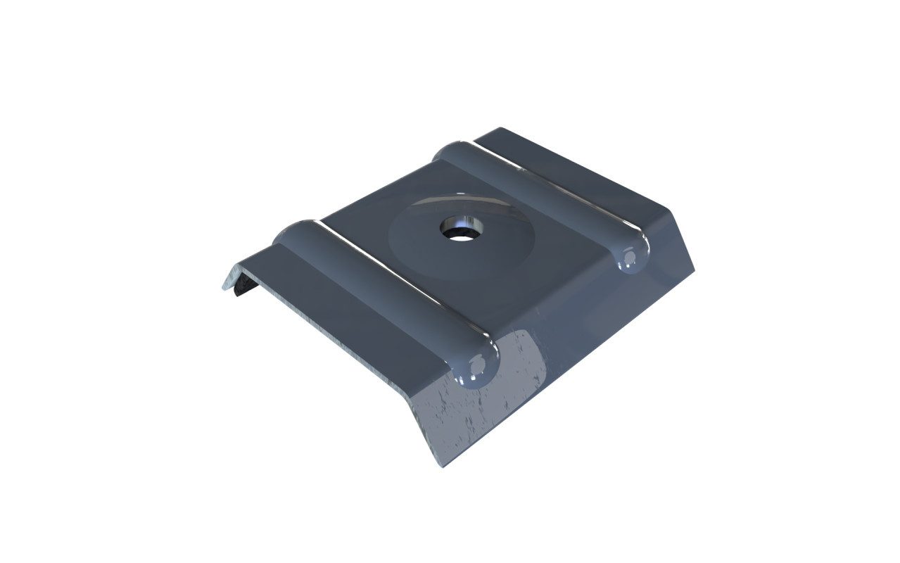 WECKMAN Trapezplatte Weckman Kalotten Trapez 26/49 100 Stk. anthrazit