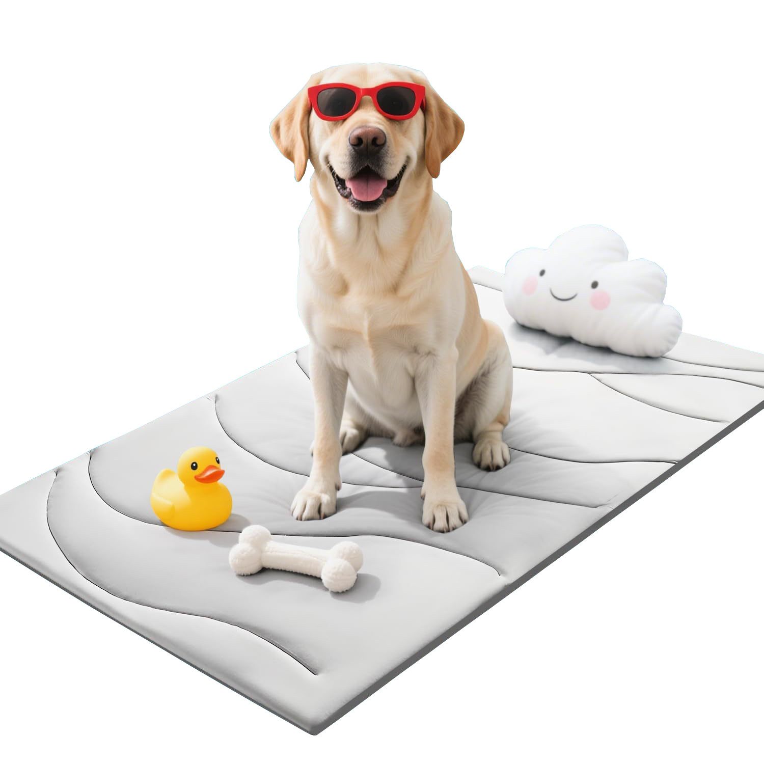 Ledander Hundematte Kühlmatte für Hunde, Selbstkühlende Hundematte, Sommer Kühlkissen, für Hunde, Langlebiger Tragbares Kühldecke Hund Waschbar