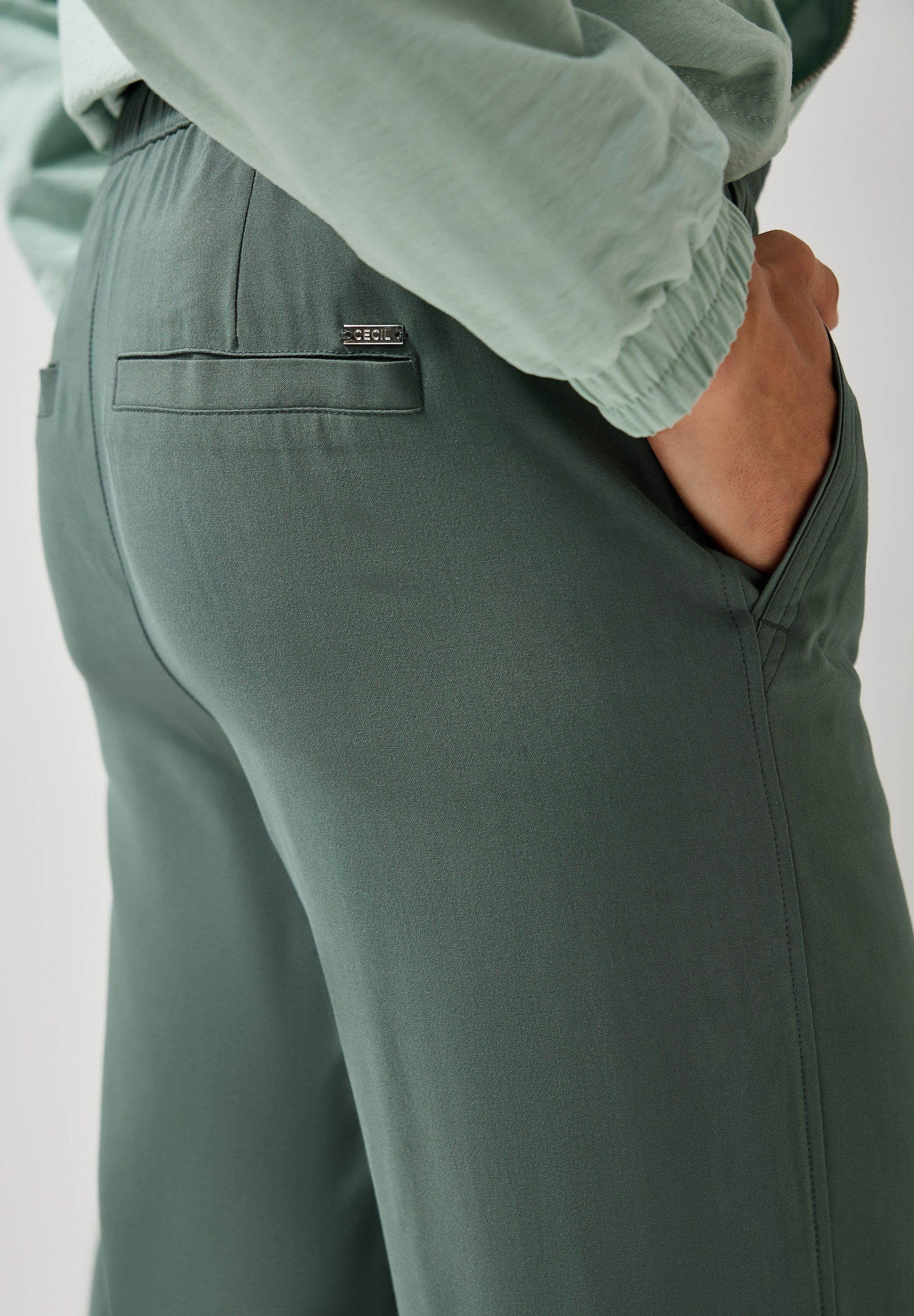 CECIL Stoffhose Style Neele Sommerhose mit elastischem Bund mit Tunnelzug