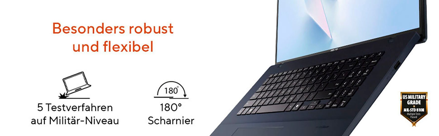 Asus Vivobook 16 M1605NAQ-MB092W Notebook (40,6 cm/16 Zoll, AMD Ryzen 7 170, Radeon Graphics, 16 GB, 512 GB SSD, dieses Modell hat keine Tastaturbeleuchtung) schwarz