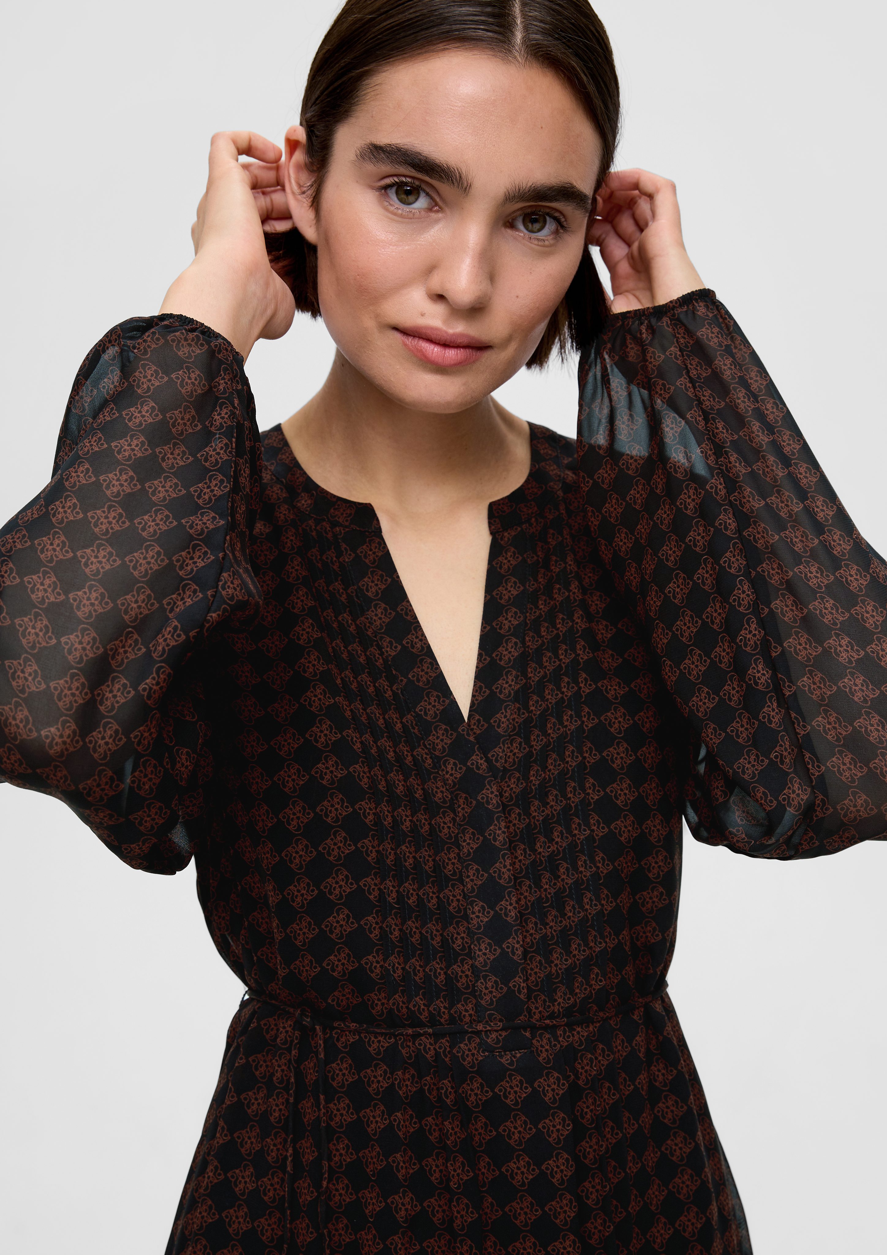 s.Oliver BLACK LABEL Minikleid Kleid aus günstig online kaufen