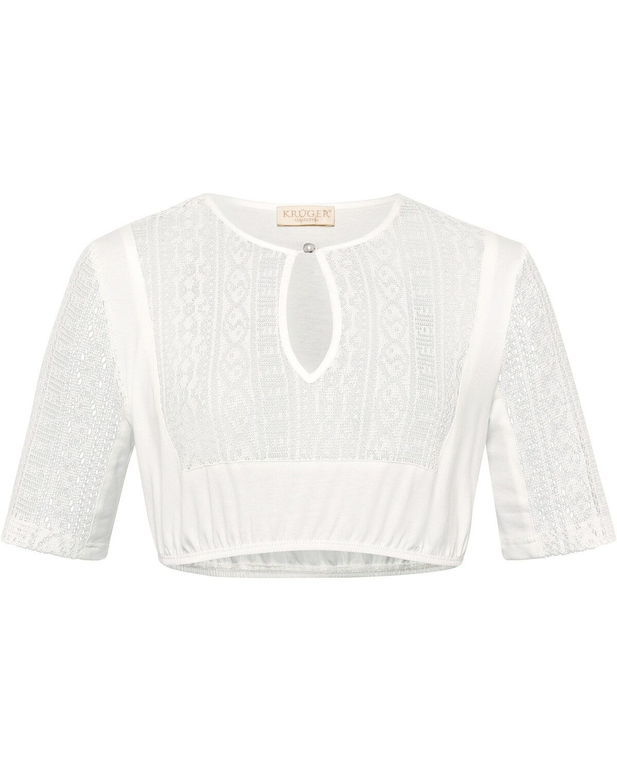 Dirndlbluse Halbarm-Dirndlbluse aus Spitze