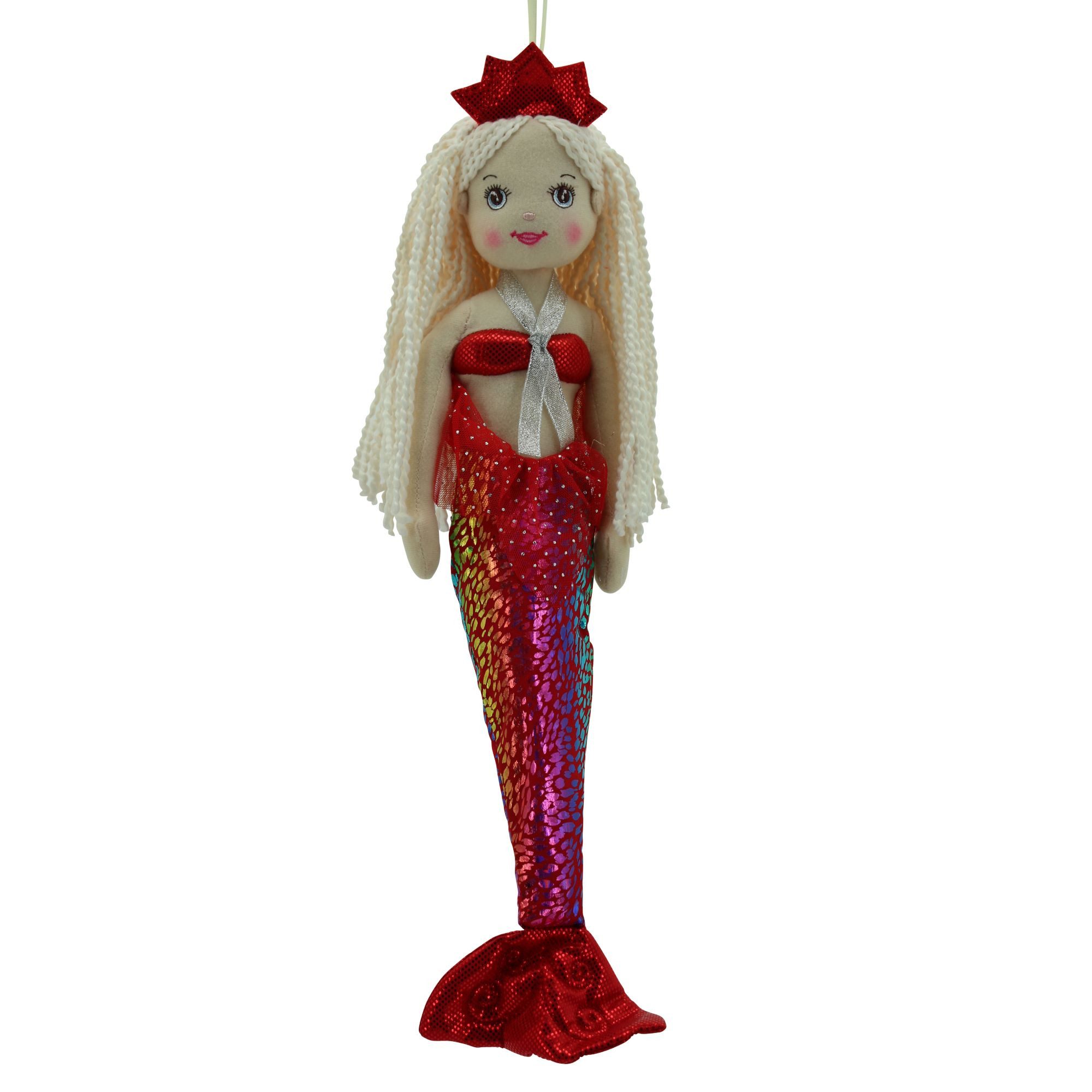 Sweety-Toys Meerjungfrauenpuppe Sweety Toys 13357 Stoffpuppe Meerjungfrau Prinzessin 45 cm rot