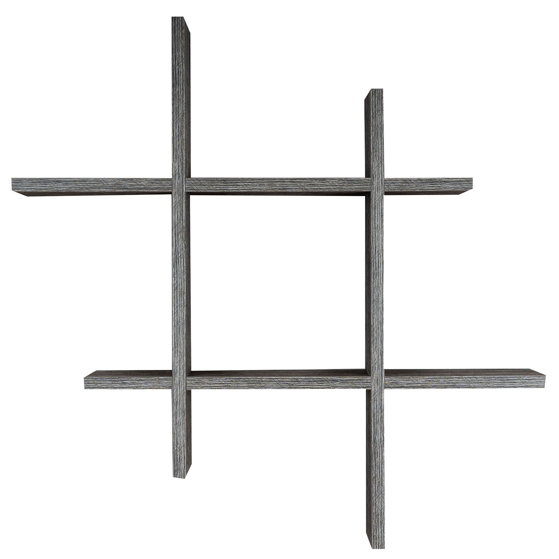 Levandeo® Wandregal, Hashtag Regal 75x75cm Wandregal günstig online kaufen
