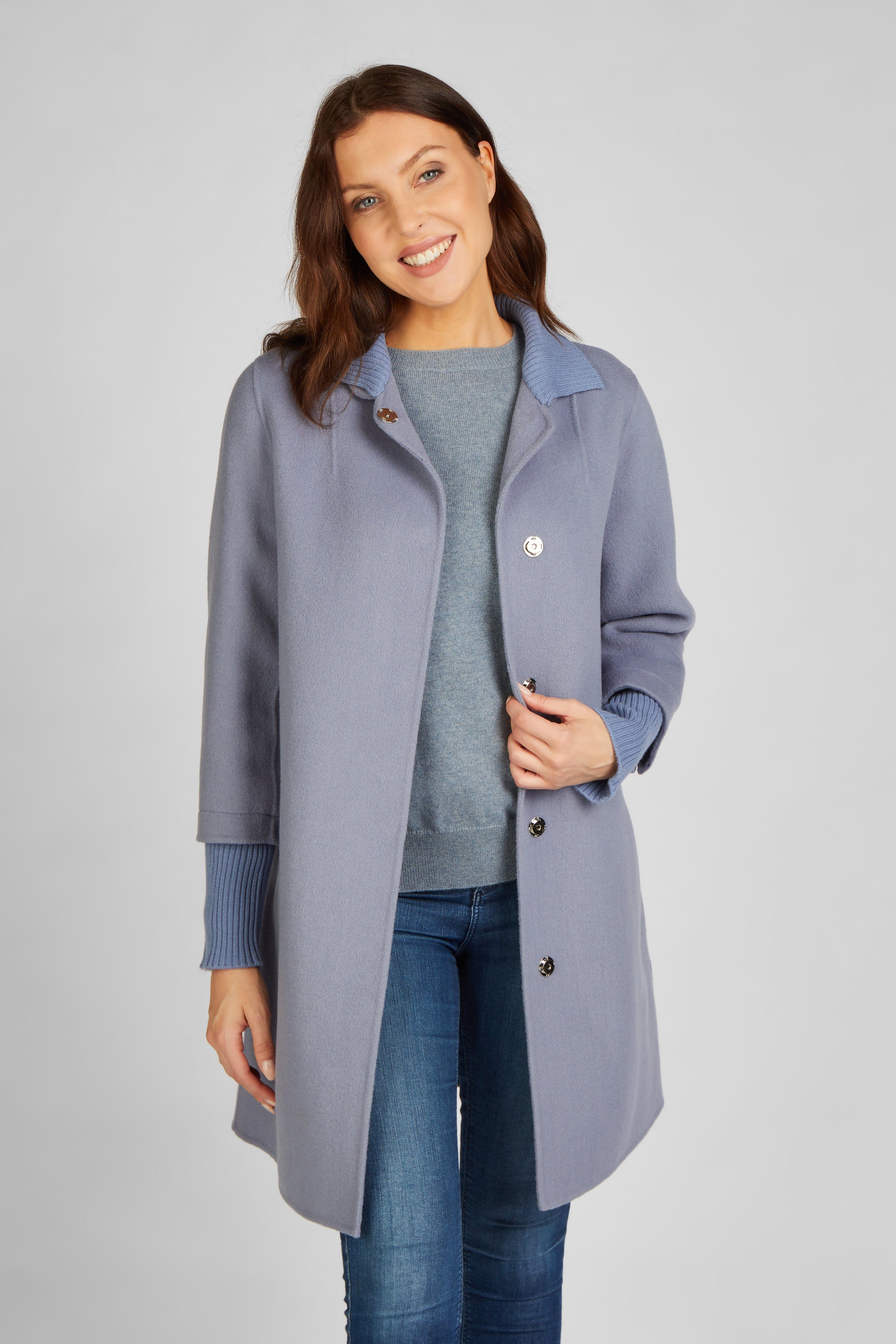 FUNK since 1776 Wollmantel Kurzmantel aus echtem Double-Face