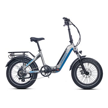 JOBOBIKE E-Bike Jobo Romer 20 Zoll-E-bike, 7 Gang Shimano, 720 Wh Batterie, (Set, mit Akku-Ladegerät, mit Werkzeuk, mit Akku-Schlüssel), 48V 11.6Ah(557Wh) Akku