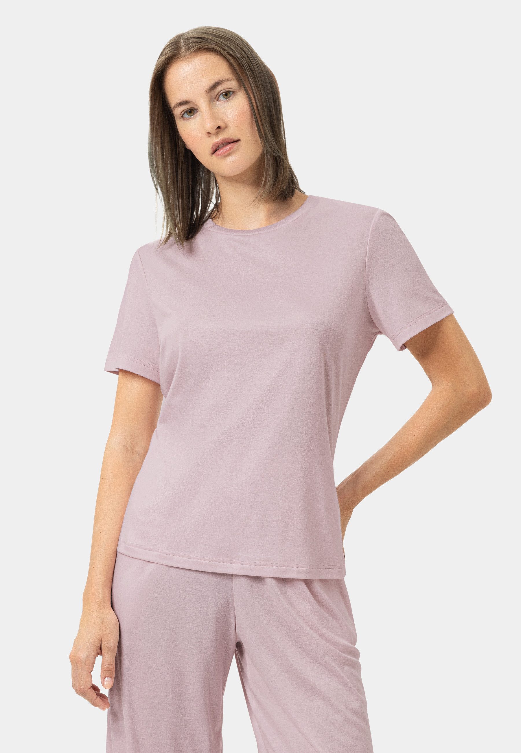 Mey Pyjamaoberteil Mey T-Shirt Serie Night Essentials Uni T-Shirt (1-tlg) Basic Sleepshirt, zeitloses Design, Baumwoll-Modal-Mix, Rundhals