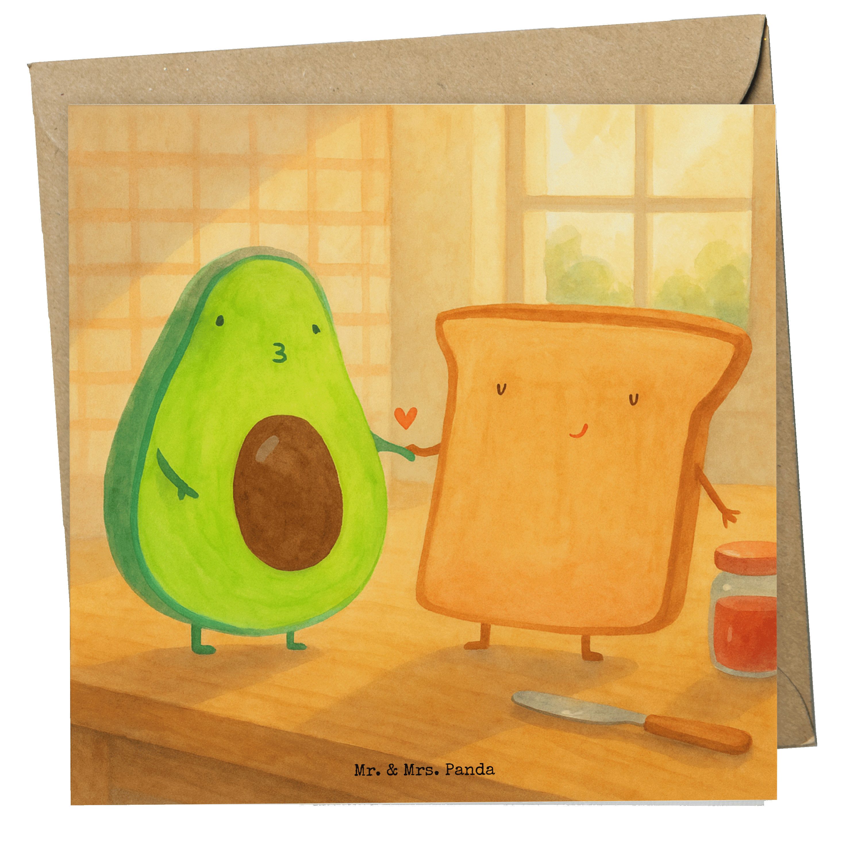 Mr. & Mrs. Panda Grußkarte Avocado Toast Design, Grußkarte, Weiß, Hochzeit, Liebe, Grußkarte, fa, Verliebt anlasskarte Hochzeitsgeschenk