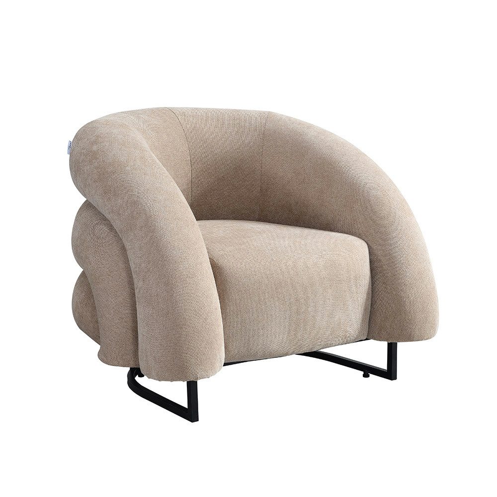 HOME DELUXE Loungesessel Sessel MACA Samtgewebe - 95 x 73 x 88 cm, Polsters günstig online kaufen
