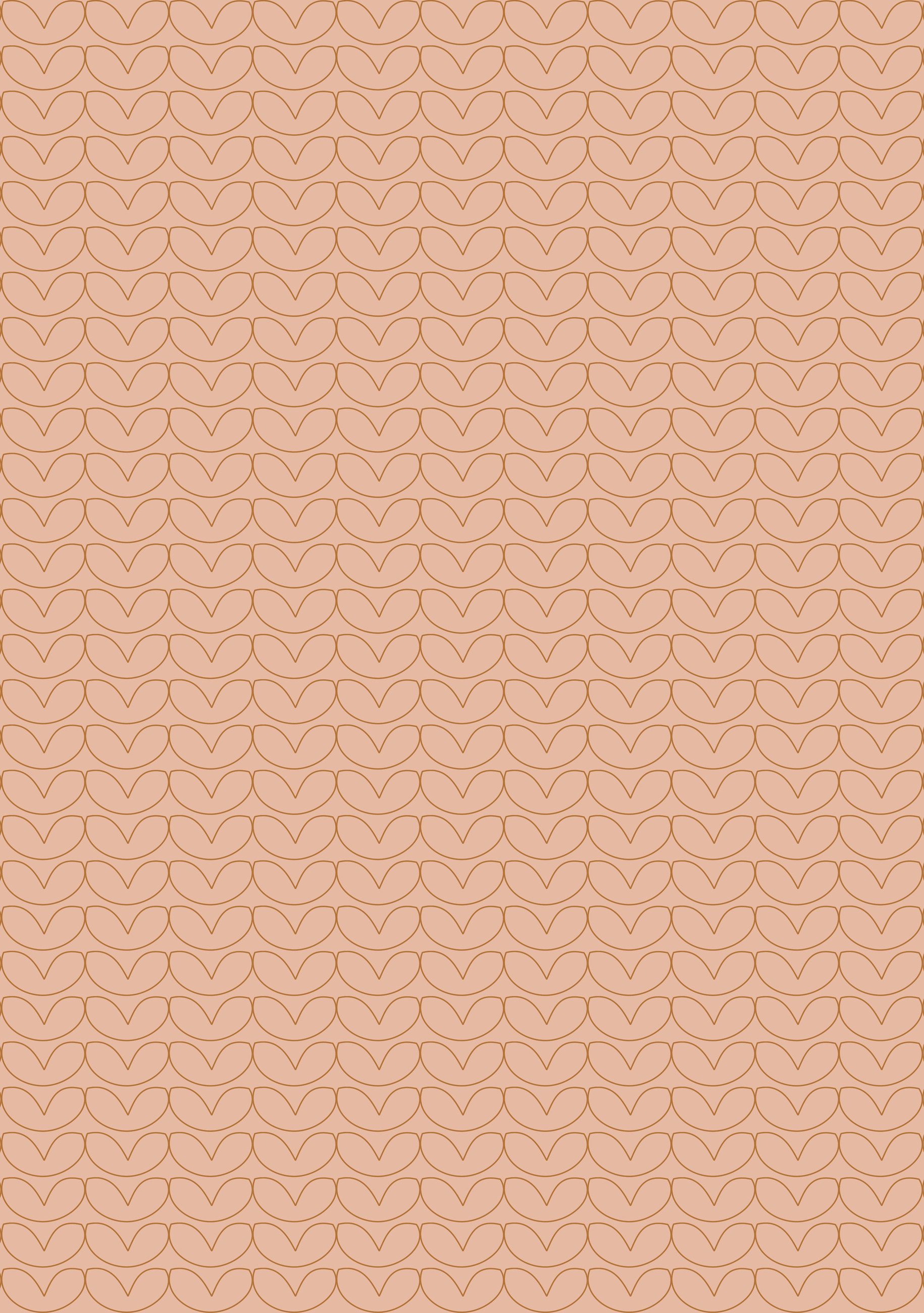 Fototapete Hearts in Orange, Roomblush - RB121