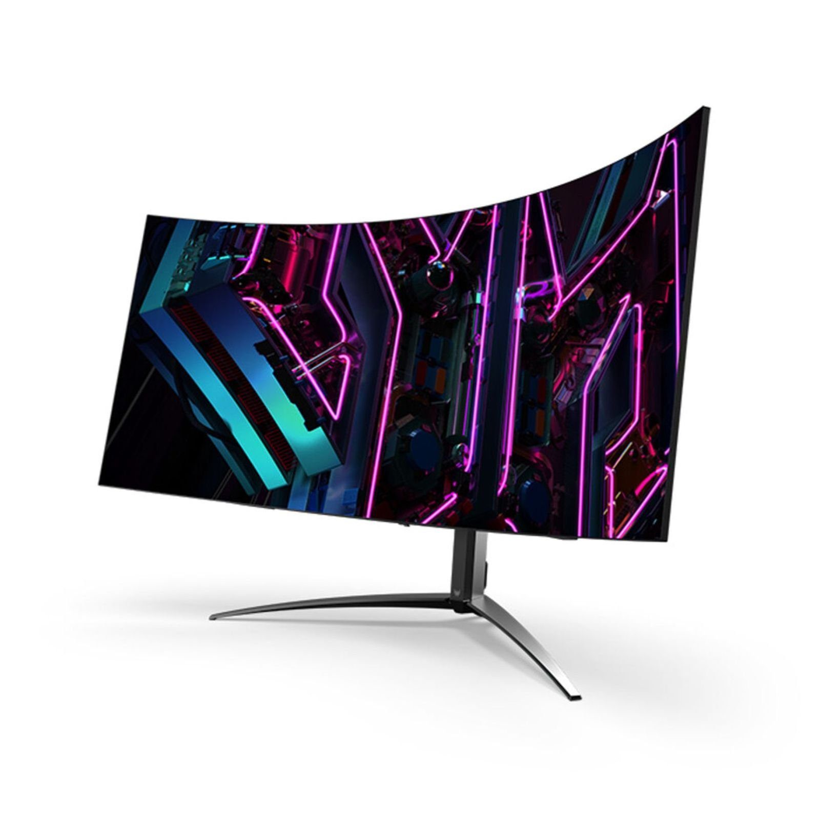 Acer Predator X45 45" 21:9 800R curved UWQHD OLED Display schwarz TFT-Monitor (3440 x 1440 px, 4K Ultra HD, 0,3 ms Reaktionszeit, 100 Hz, Curved, Adaptive-Sync, Lautsprecher, HDR)