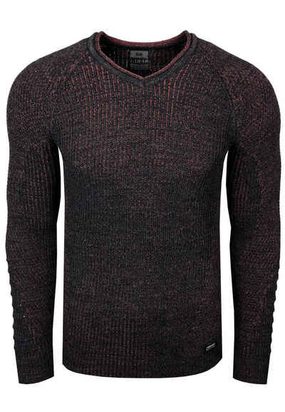 Rusty Neal Strickpullover mit ausgefallenem Strickmuster