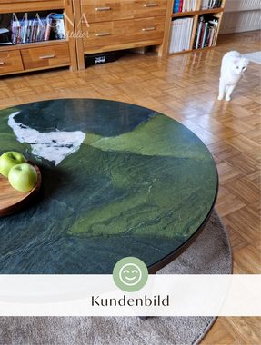 MAGNA Atelier Couchtisch OSAKA mit Marmor Tischplatte, Wohnzimmertisch, Naturstein, Coffee Table, Metallgestell, 96x35cm