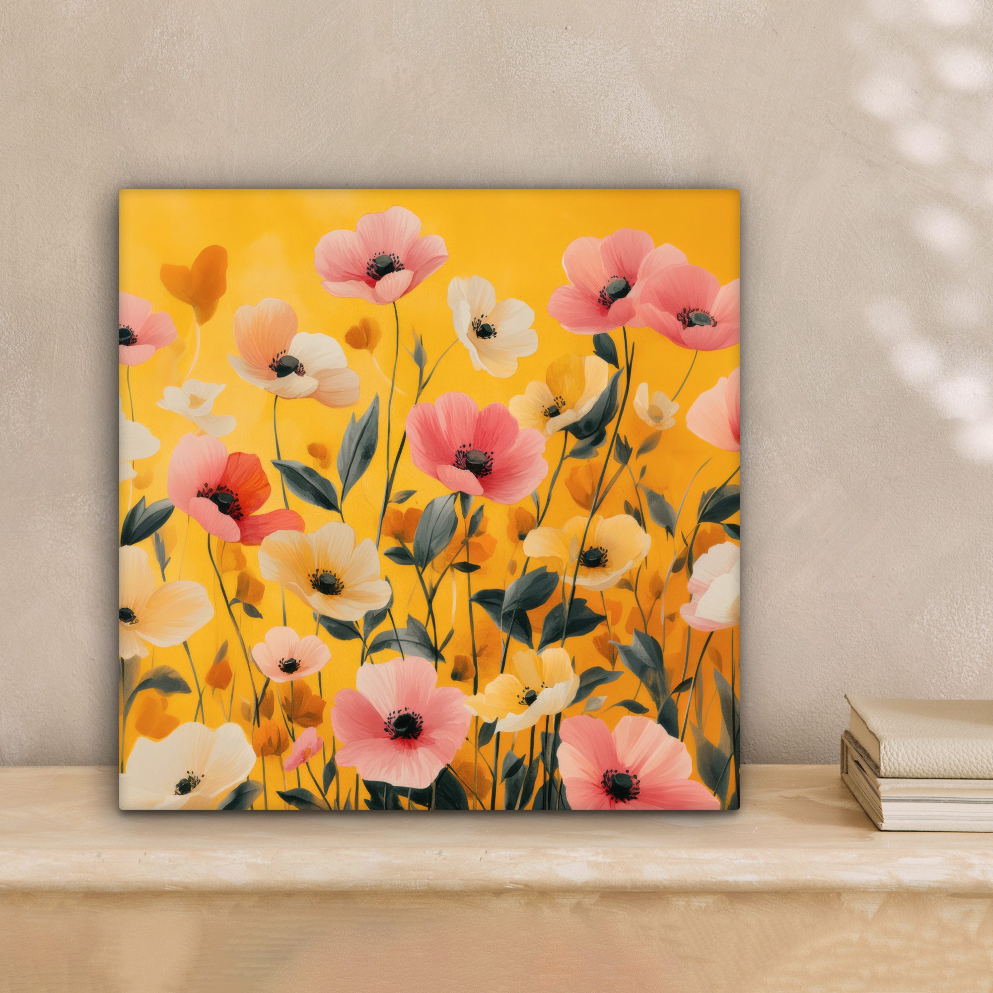 OneMillionCanvasses® Leinwandbild Blumen - Feld - günstig online kaufen