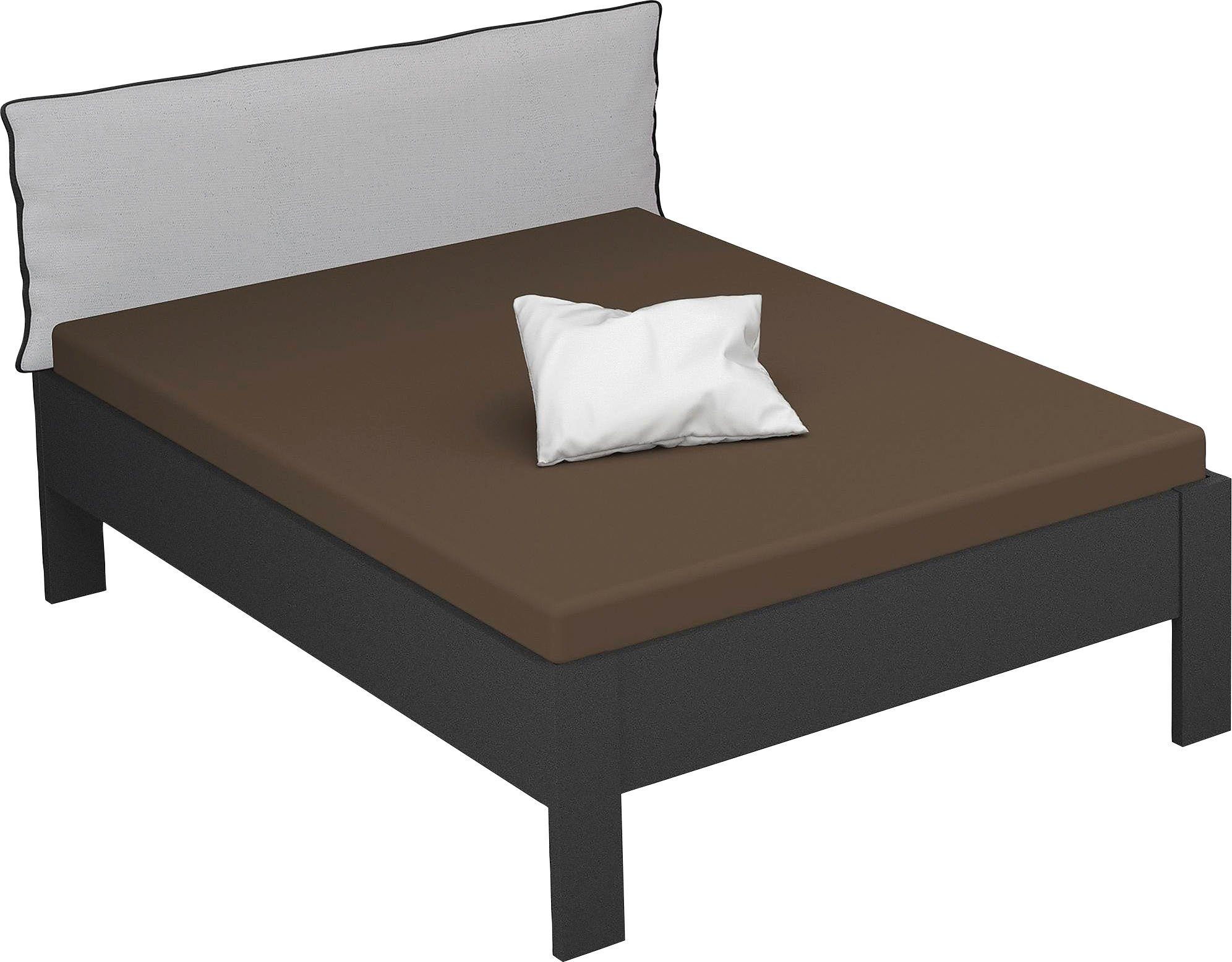 rauch Futonbett Aditio, Kopfteil Webstoff mit abgesetztem Keder