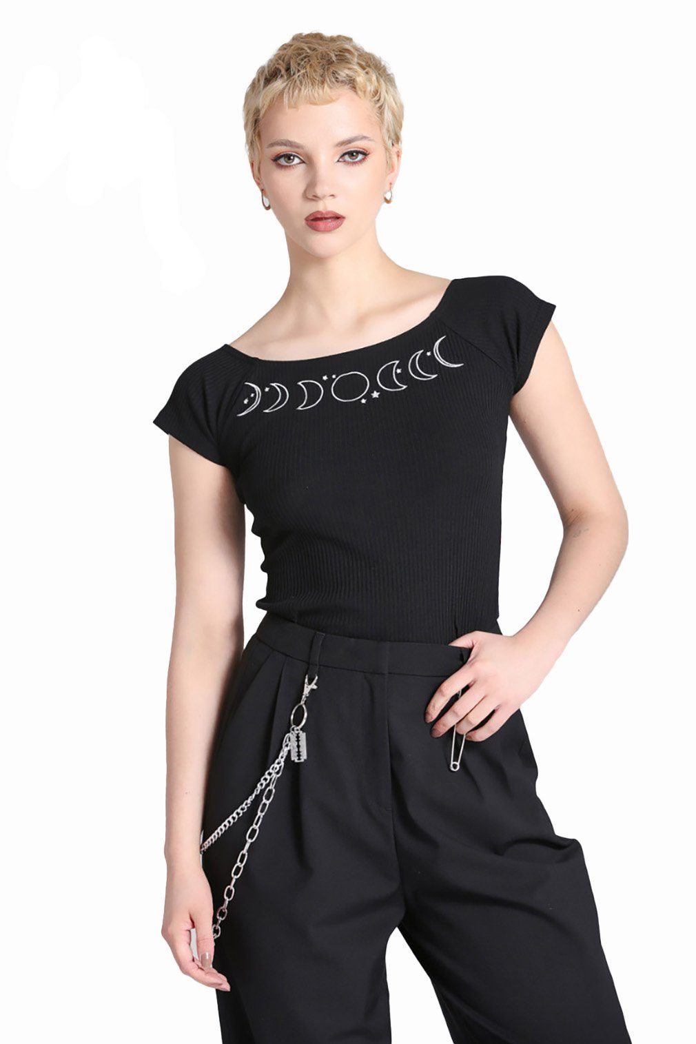 Hell Bunny Shirttop Phaze Gothic Goth Okkult