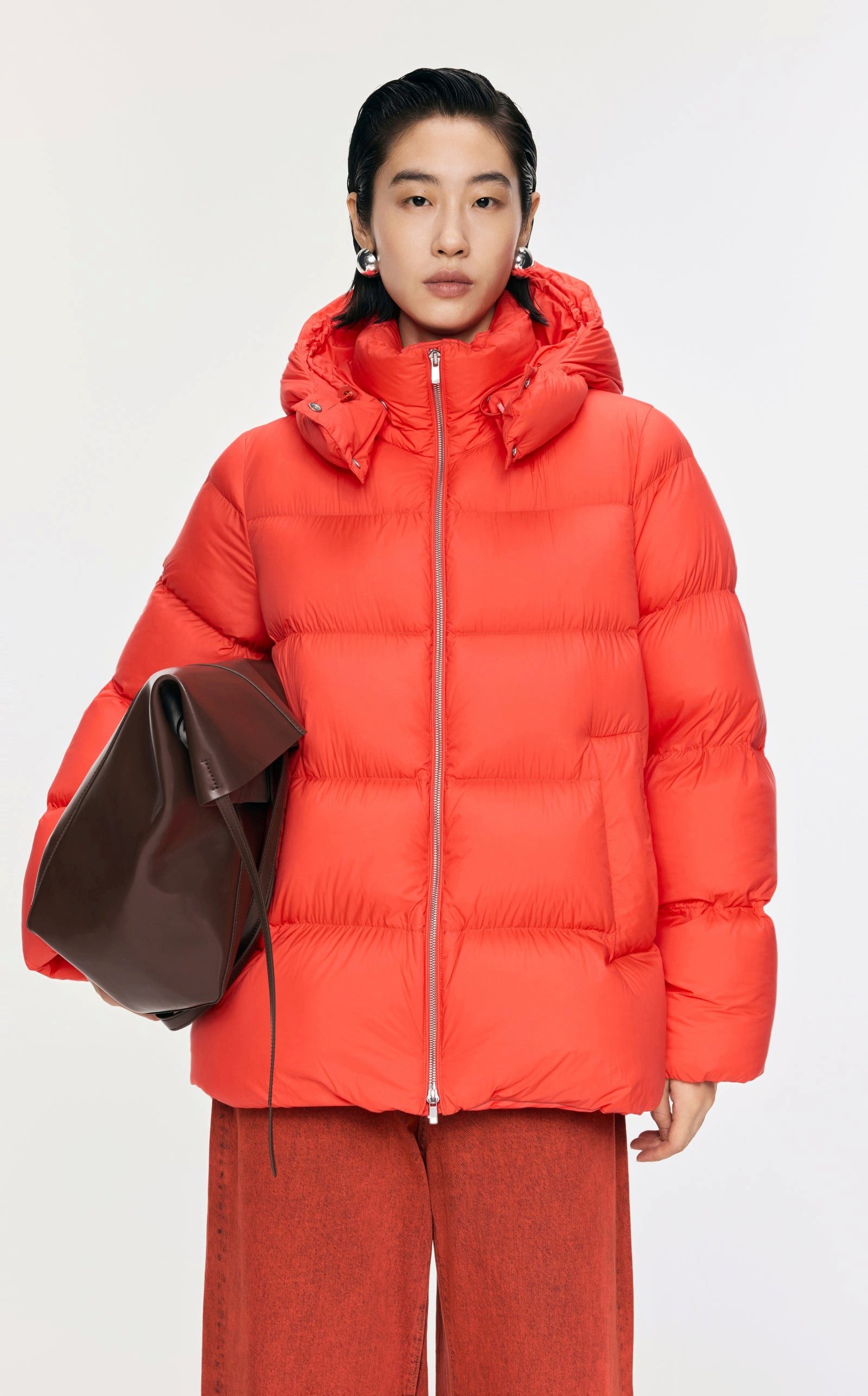 JNBY Daunenjacke Damen Regular Daunenjacke mit Wärme & Stehkragen Korallen günstig online kaufen