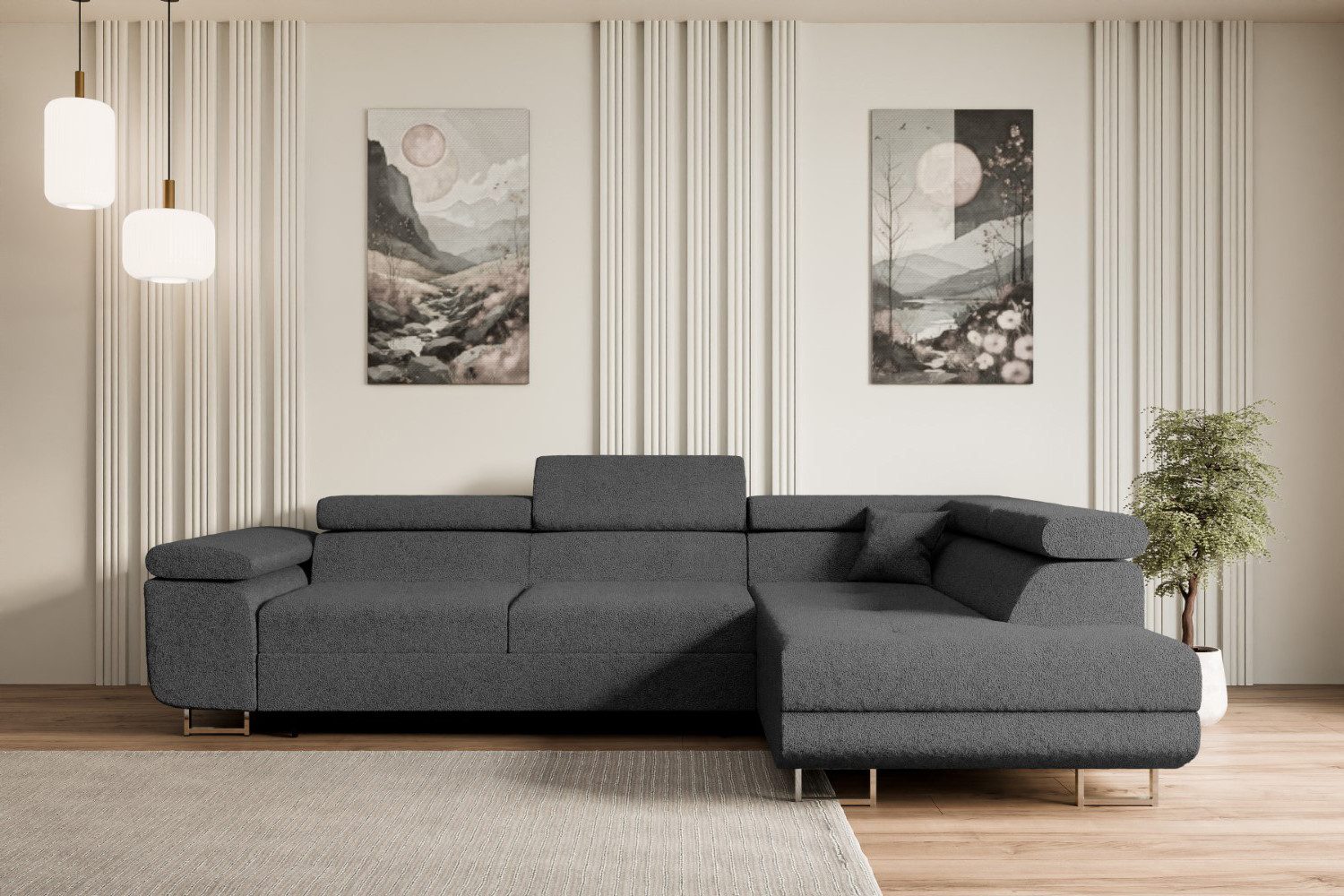 ALTDECOR Ecksofa GUSA-L, Couch mit Schlaffunktion, günstig online kaufen