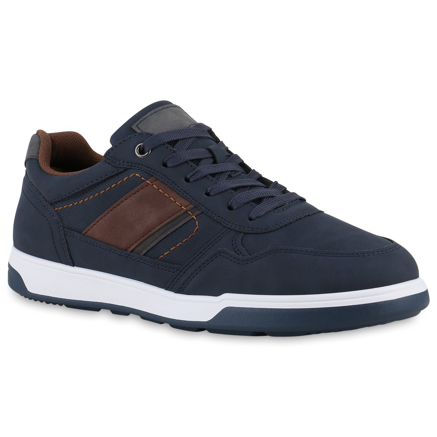 VAN HILL 839999 Sneaker Herren Sneaker Low Schnürer Bequeme Profil-Sohle günstig online kaufen